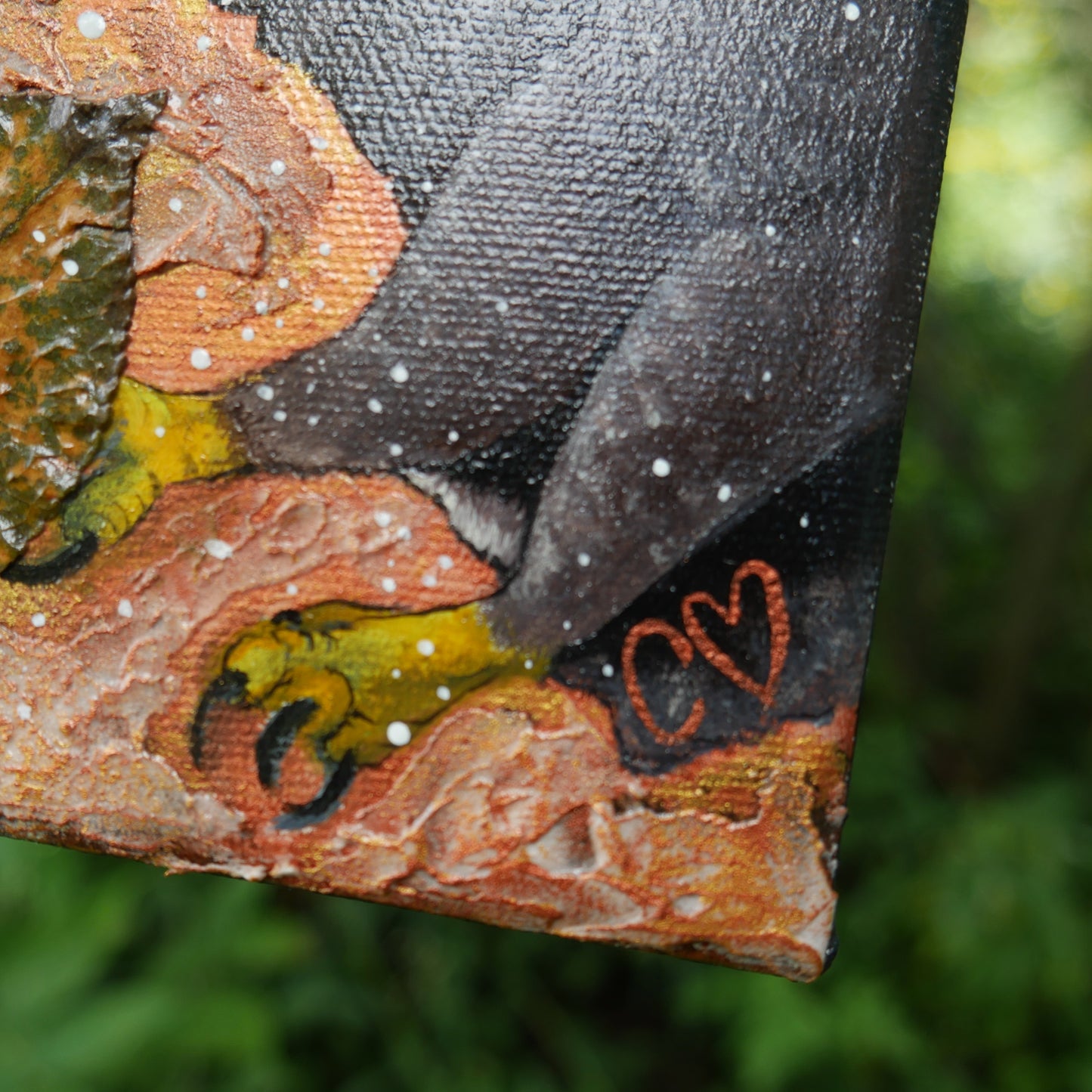 Peinture sur toile Pygargue à tête blanche à l'acrylique (L'envol)