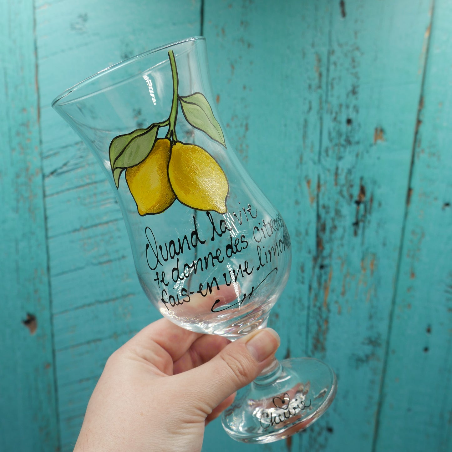 verre à cocktail citron