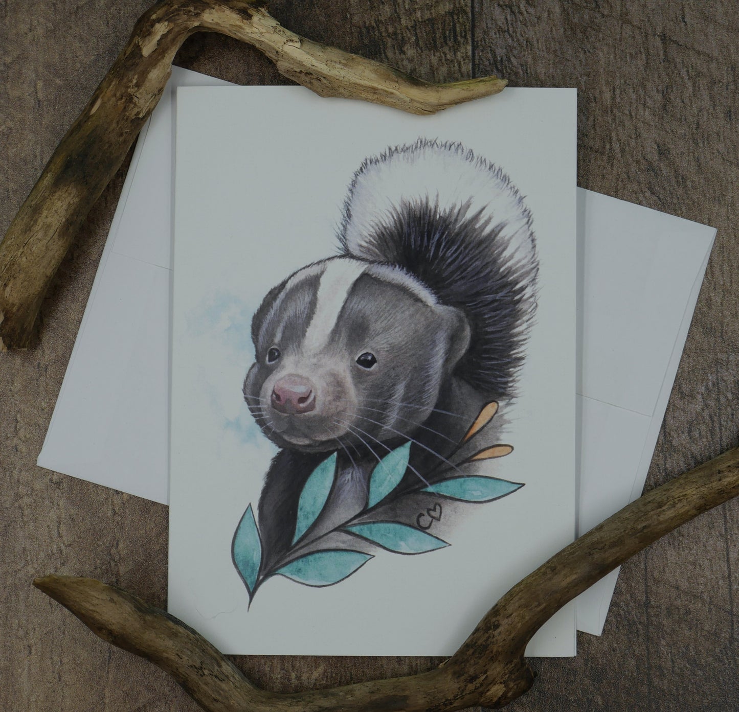 Quatuor de cartes animaux du refuge Lobadanaki peints à l'aquarelle, pour chaque ensemble vendu, 10$ iront au refuge