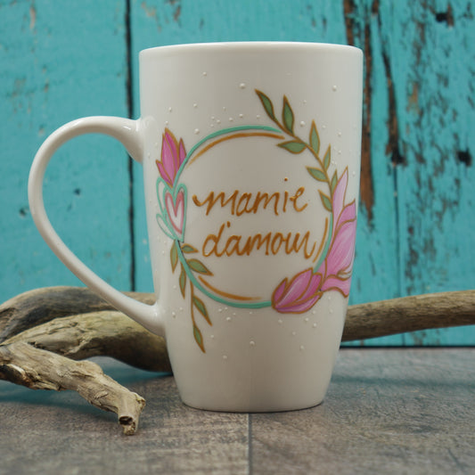 tasse blanche mamie d'amour