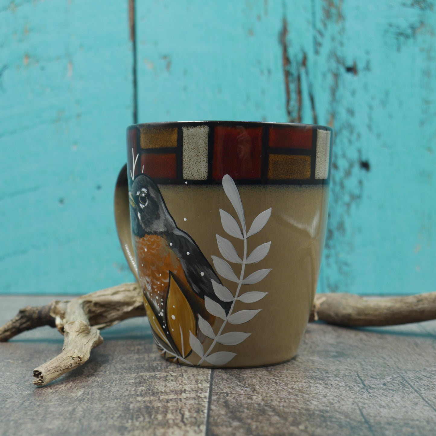 Tasse merle d'Amérique