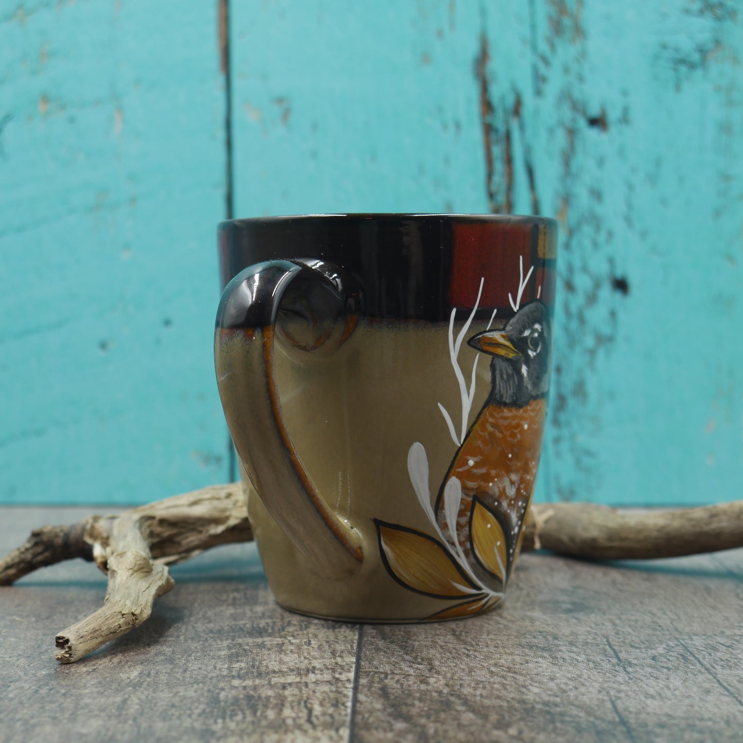 Tasse merle d'Amérique