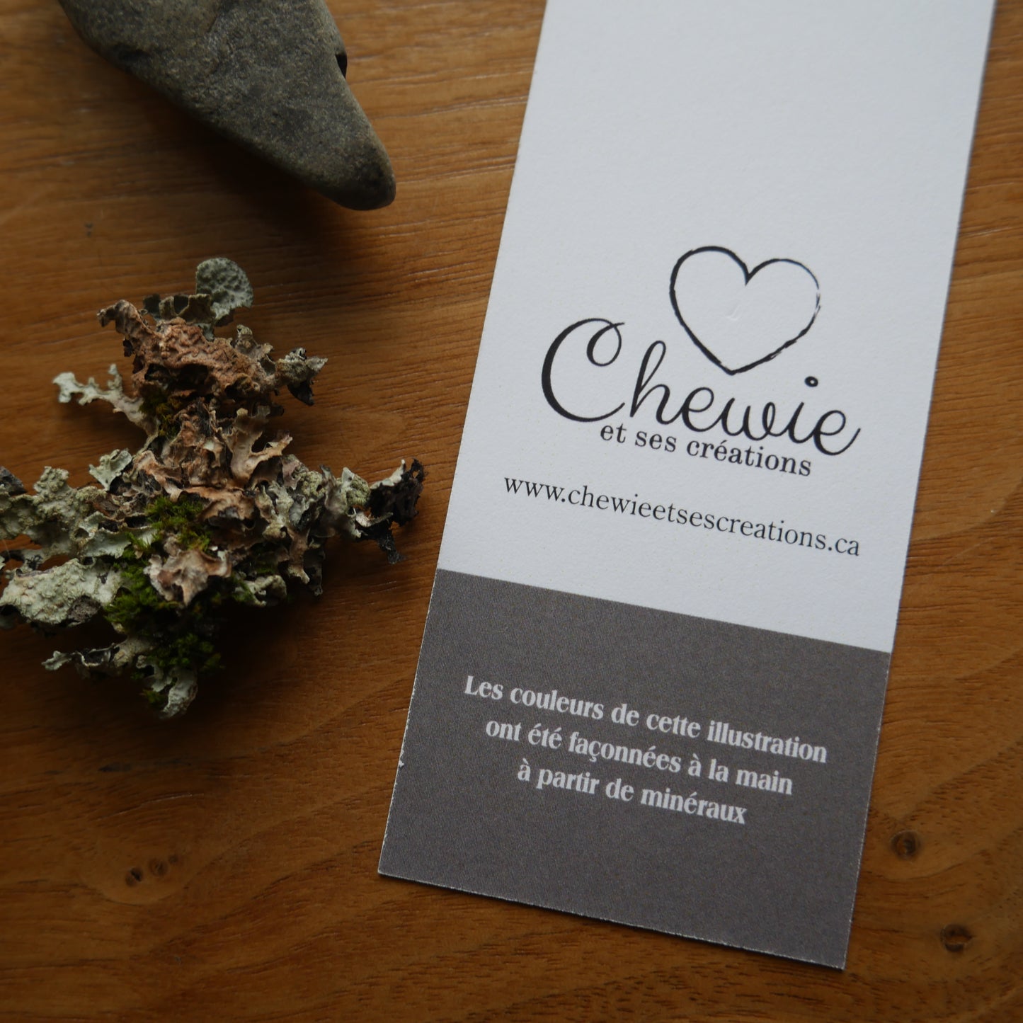 Marque-page corbeau et champignons