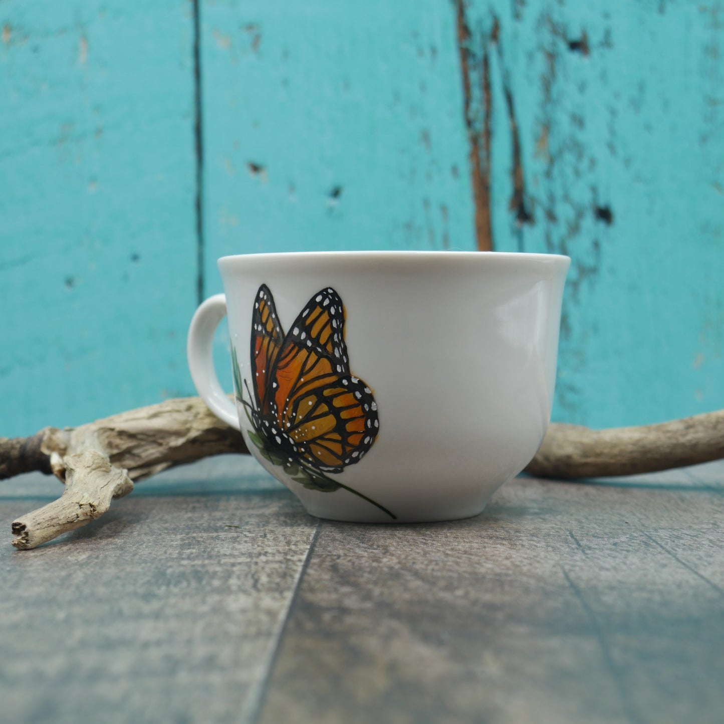 Petite tasse papillon Monarque
