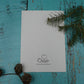 Carte de souhaits achigan avec guirlande lumineuse de Noël