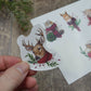 Feuille d'autocollants de Noël